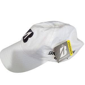 Bridgestone Golf Tour B Relax NWT Golf Cap White - Adjustable One Size Cotton